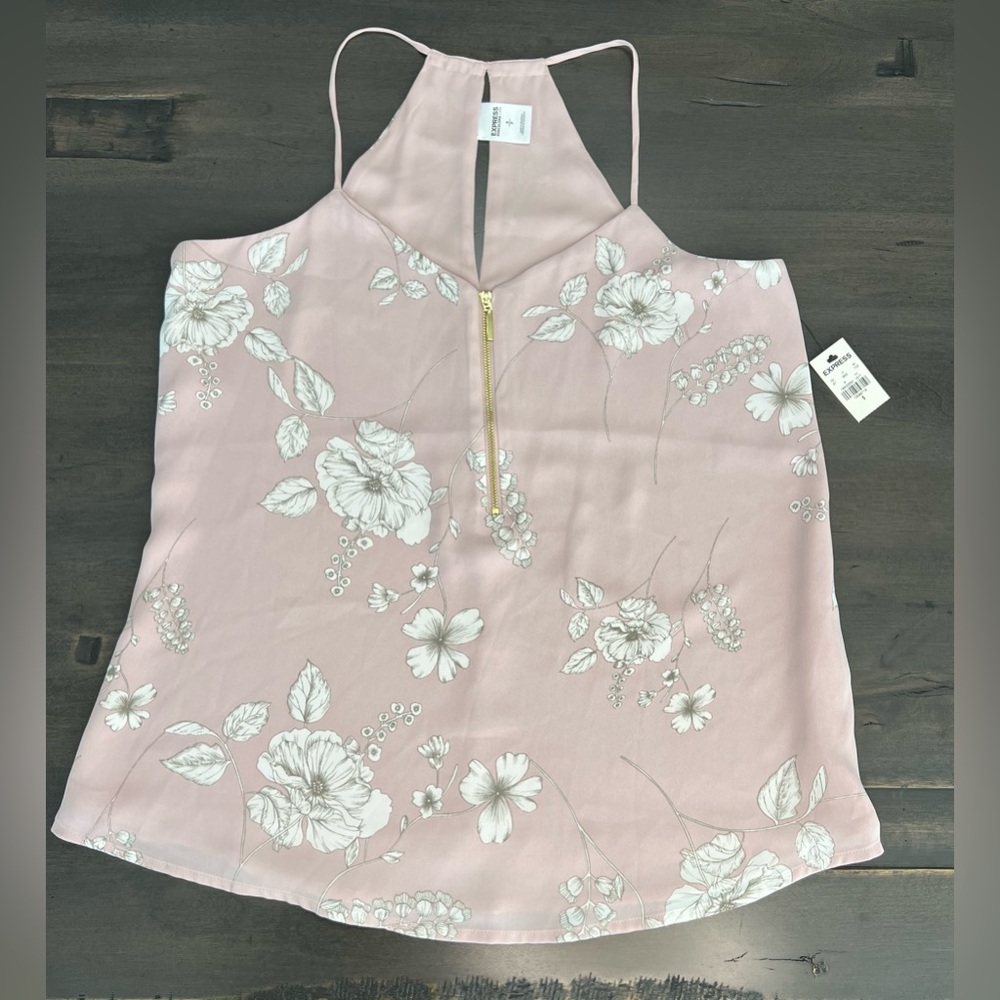 EXPRESS Floral Barcelona Cami Front Zipper size Small